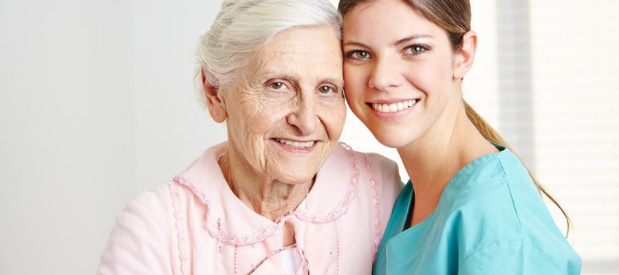 two happy women